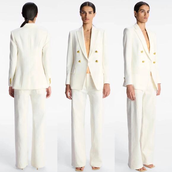 A.L.C Sedgwick II Blazer Jacket - 8 Antique White - Picture 4 of 4